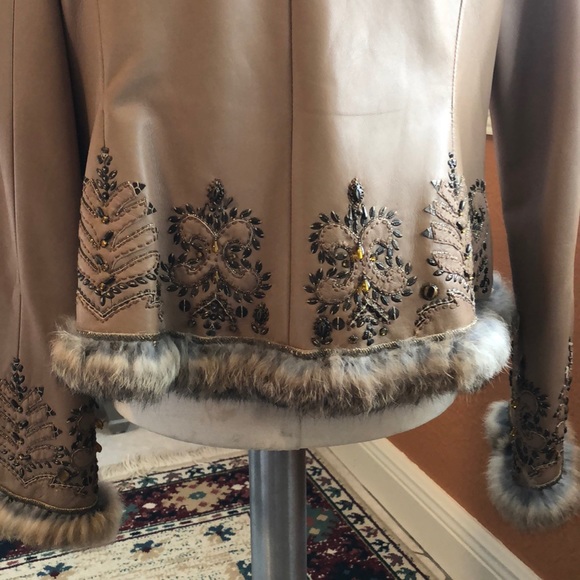 ❌SOLD❌ Leather Escada Jacket - Picture 5 of 8